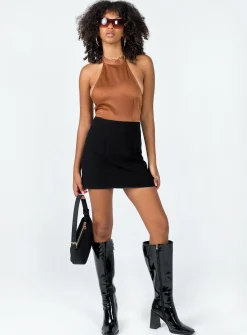 Princess Polly Stanley Bodysuit  Brown Cheap