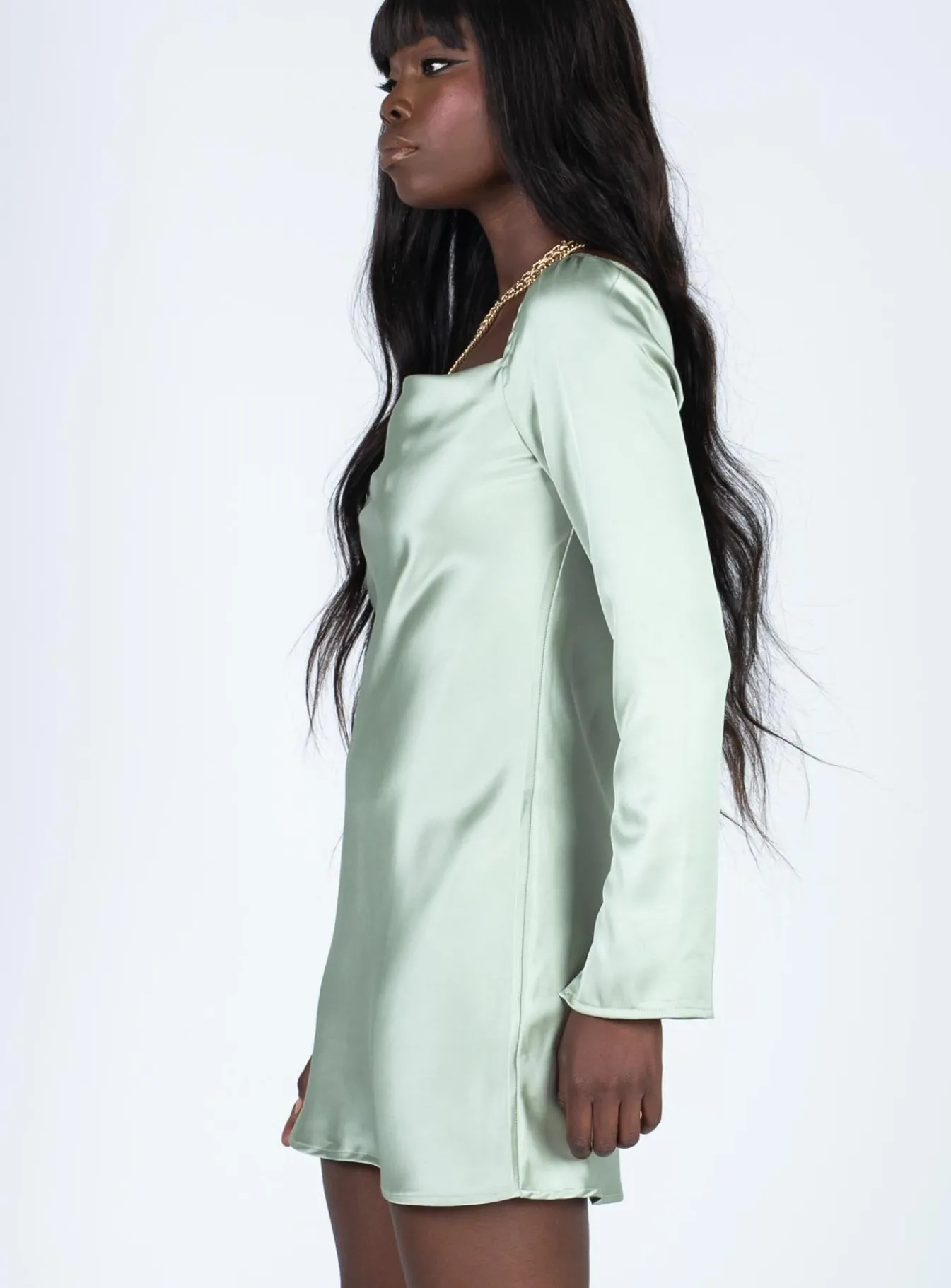 Princess Polly Star Power Mini Dress Sage Hot