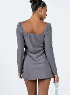 Princess Polly Star Power Mini Dress  Slate Shop