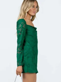 Princess Polly Star Power Mini Dress Forest Green Online