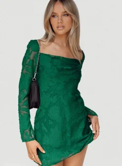 Princess Polly Star Power Mini Dress Forest Green Online