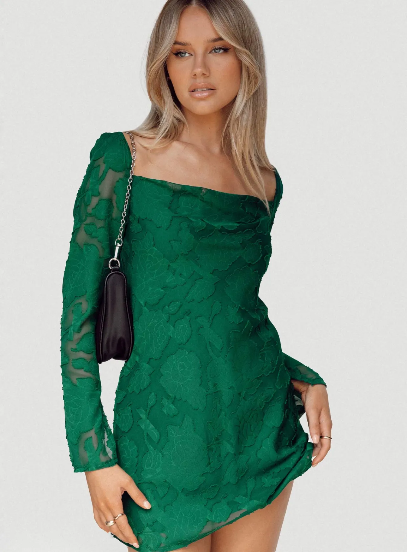 Princess Polly Star Power Mini Dress Forest Green Online