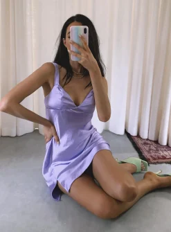 Princess Polly Star Shining Mini Dress  Purple Cheap