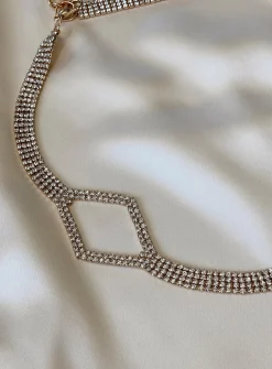 Princess Polly Stark Chain Belt  Gold Discount