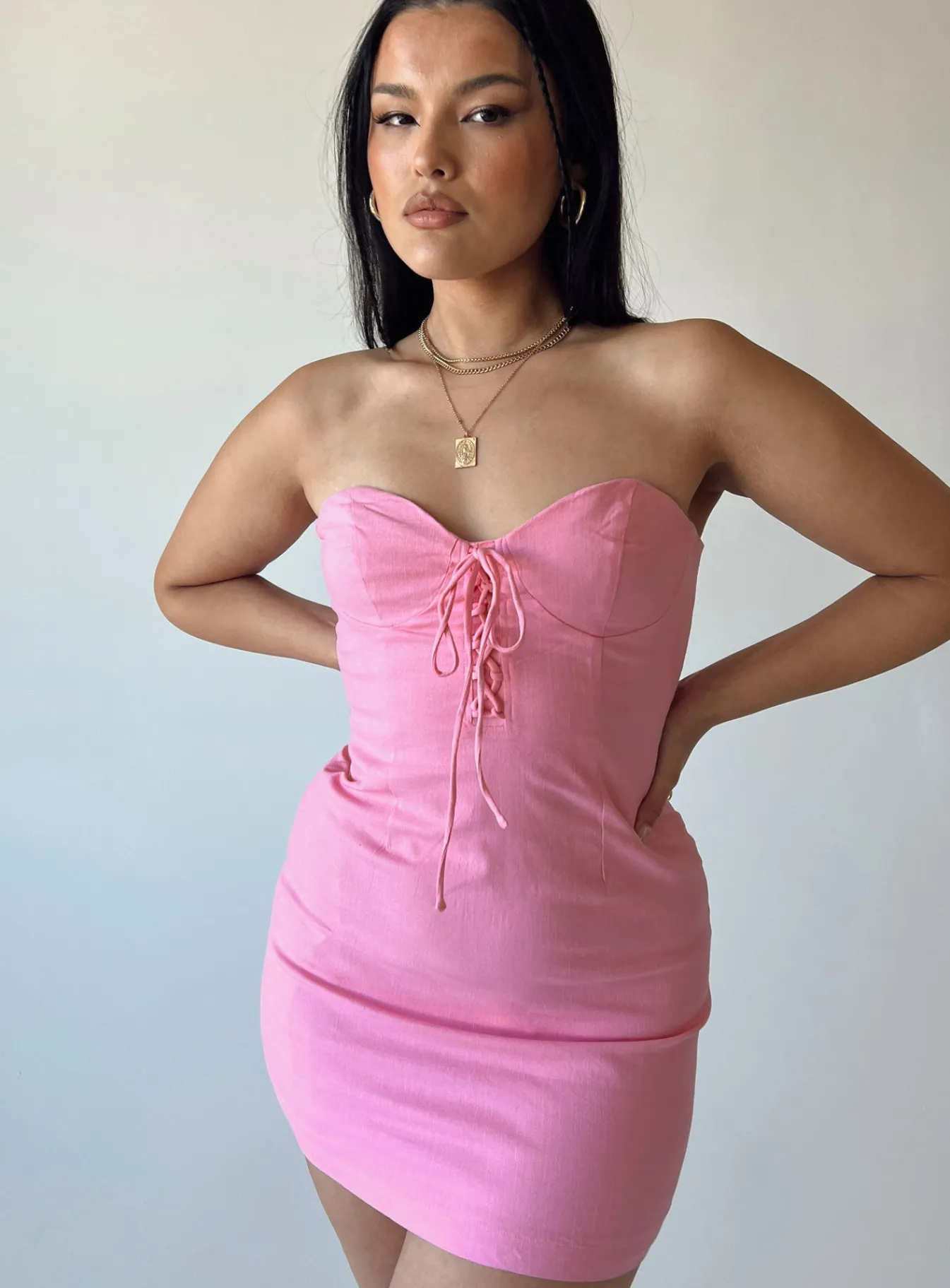 Princess Polly Starlette Mini Dress Pink Best Sale