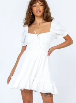 Princess Polly Starley Mini Dress  White Store