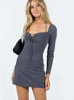 Princess Polly Stassie Mini Dress  Grey Best