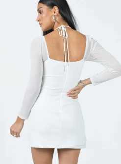 Princess Polly Stassie Mini Dress  White Flash Sale