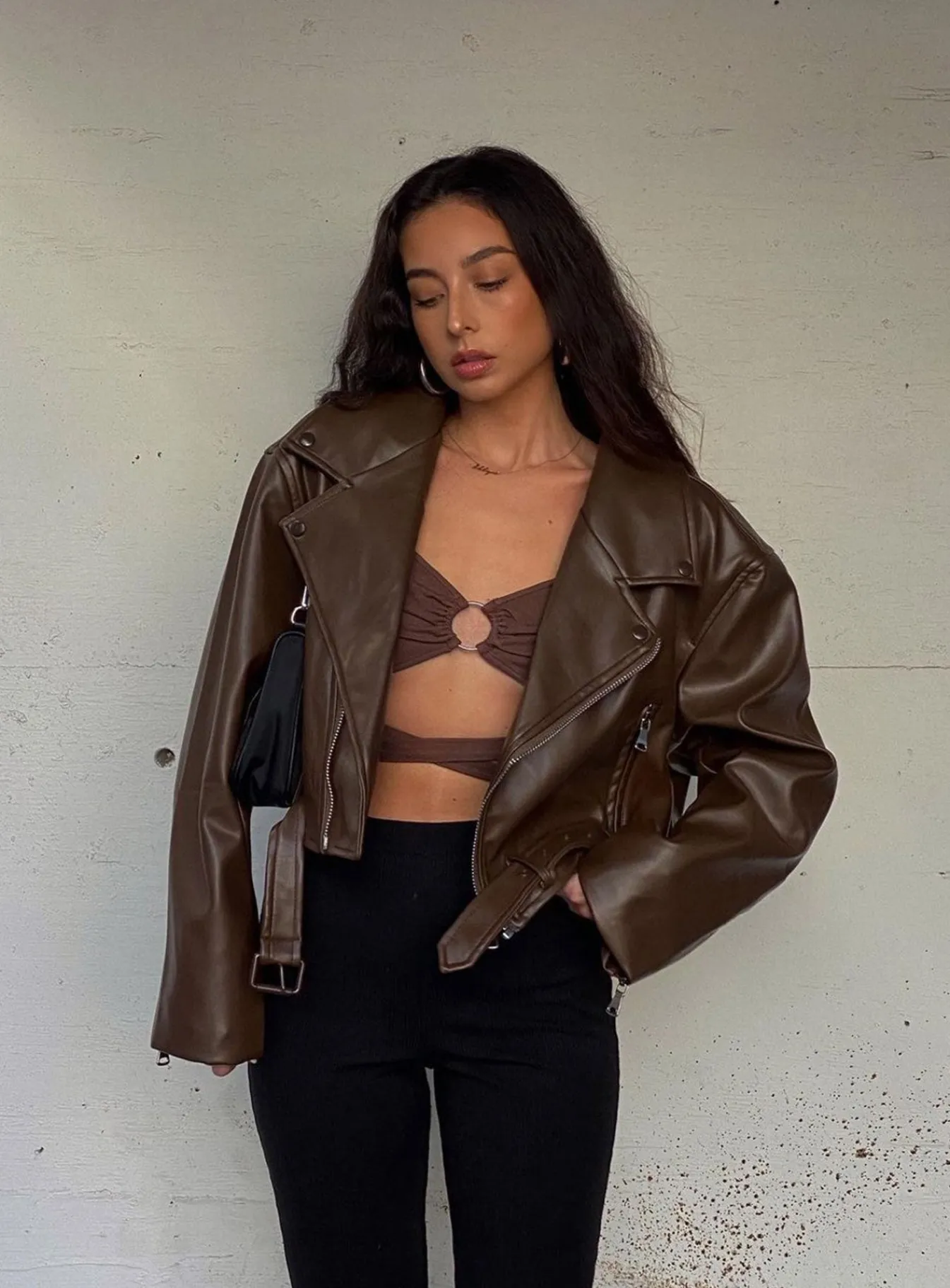 Princess Polly Staten Island Jacket Brown Flash Sale