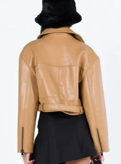 Princess Polly Staten Island Jacket  Beige New