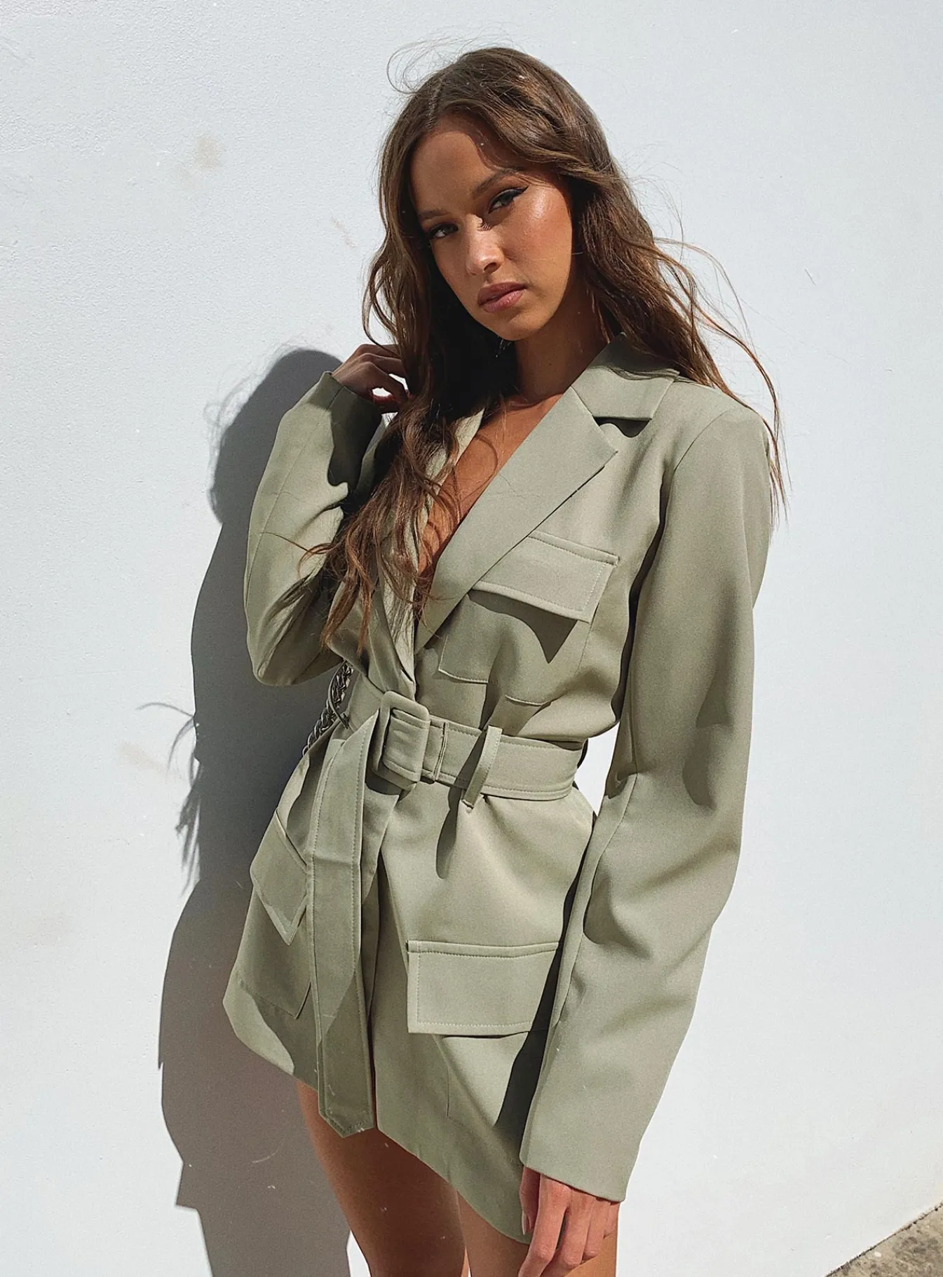 Princess Polly Steinway Mini Dress Green Sale