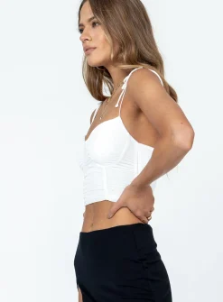 Princess Polly Stephano Top  White Cheap