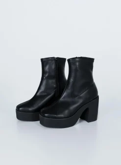 Princess Polly Stillwater Platform Boots  Black Shop