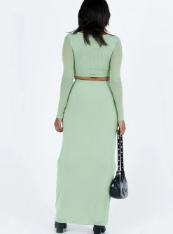 Princess Polly Strand Set  Green Hot
