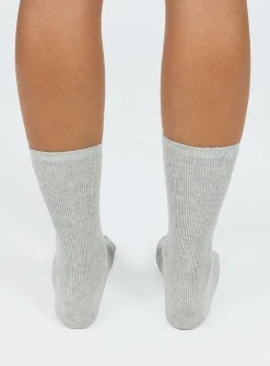 Princess Polly Strand Socks  Grey Fashion