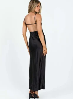 Princess Polly Stravo Maxi Dress  Black Hot
