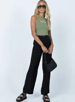 Princess Polly Striker Tank Top  Sage Sale