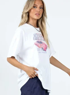 Princess Polly Stunt Racer Tee  Ivory Outlet