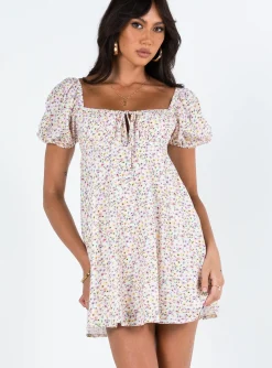 Princess Polly Sudarso Mini Dress  Yellow Floral Fashion