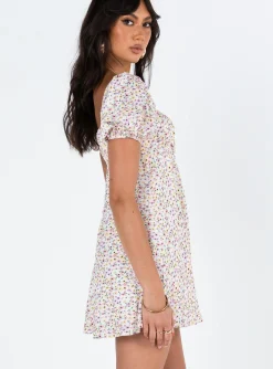 Princess Polly Sudarso Mini Dress  Yellow Floral Fashion