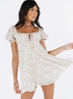 Princess Polly Sudarso Mini Dress  Yellow Floral Fashion