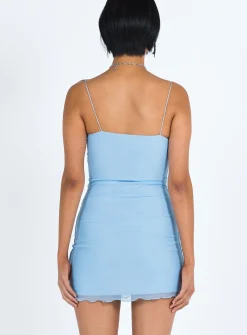 Princess Polly Sugar Mini Dress Blue Outlet