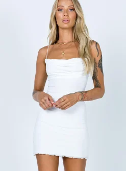 Princess Polly Sugar Mini Dress  White Flash Sale