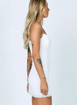 Princess Polly Sugar Mini Dress  White Flash Sale