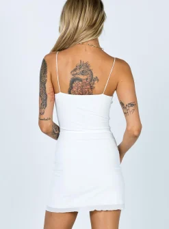 Princess Polly Sugar Mini Dress  White Flash Sale