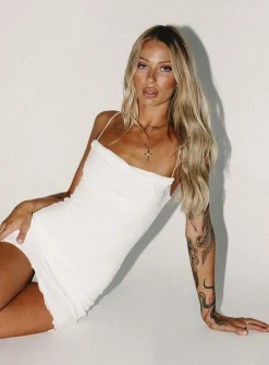 Princess Polly Sugar Mini Dress  White Flash Sale