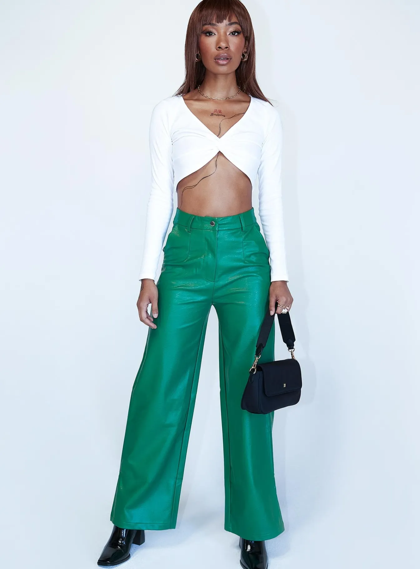 Princess Polly Suki Pants Green Flash Sale