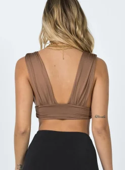 Princess Polly Suki Top Brown Outlet