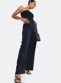 Princess Polly Sultan Pants  Navy Cheap