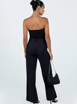 Princess Polly Sultan Pants  Navy Cheap