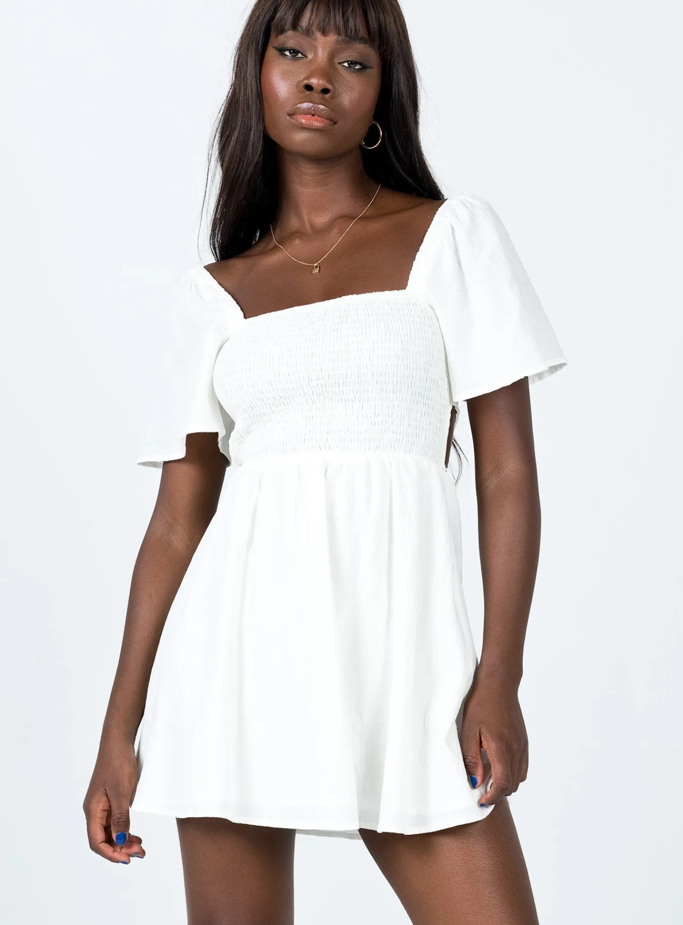 Princess Polly Summer Nights Mini Dress White Discount