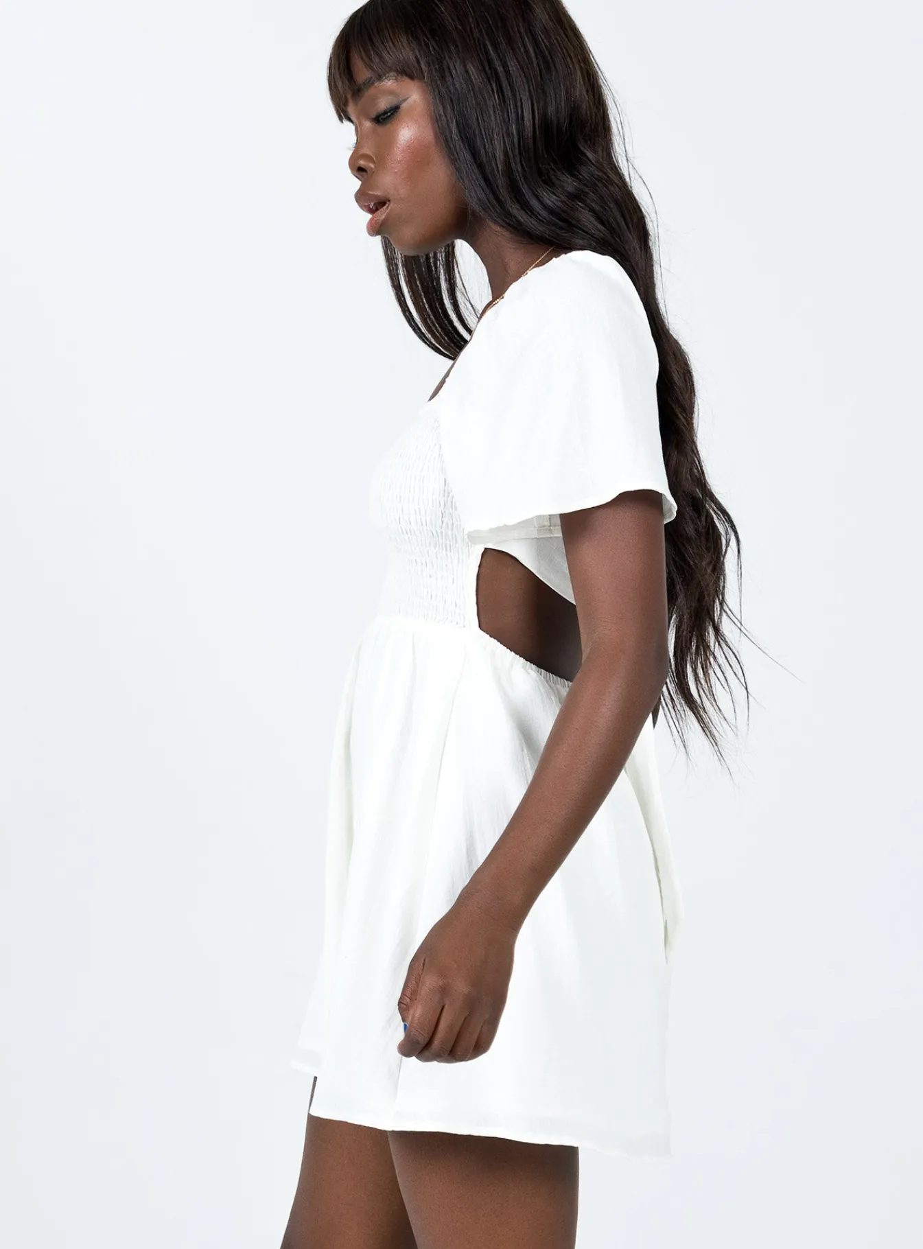 Princess Polly Summer Nights Mini Dress White Discount
