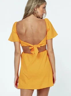 Princess Polly Summer Nights Mini Dress  Orange Hot