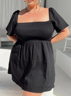 Princess Polly Summer Nights Mini Dresscurve Black Online