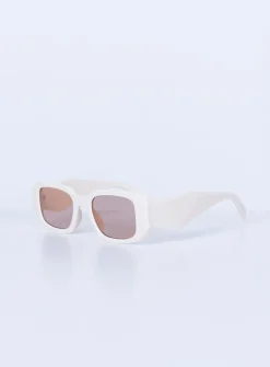 Princess Polly Summerside Sunglasses Cream Fashion