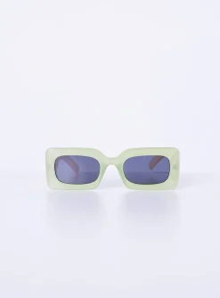 Princess Polly Sunset Daze Sunglasses  Green Sale
