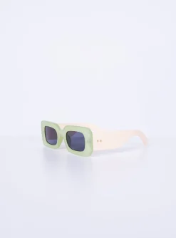 Princess Polly Sunset Daze Sunglasses  Green Sale
