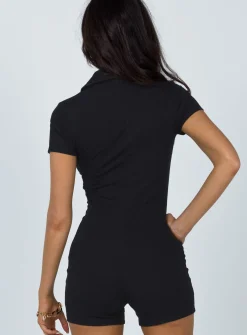 Princess Polly Susie Romper Black Discount