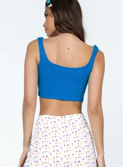Princess Polly Sutton Top Blue Best Sale