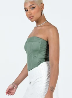 Princess Polly Swans Corset Mint Green Cheap