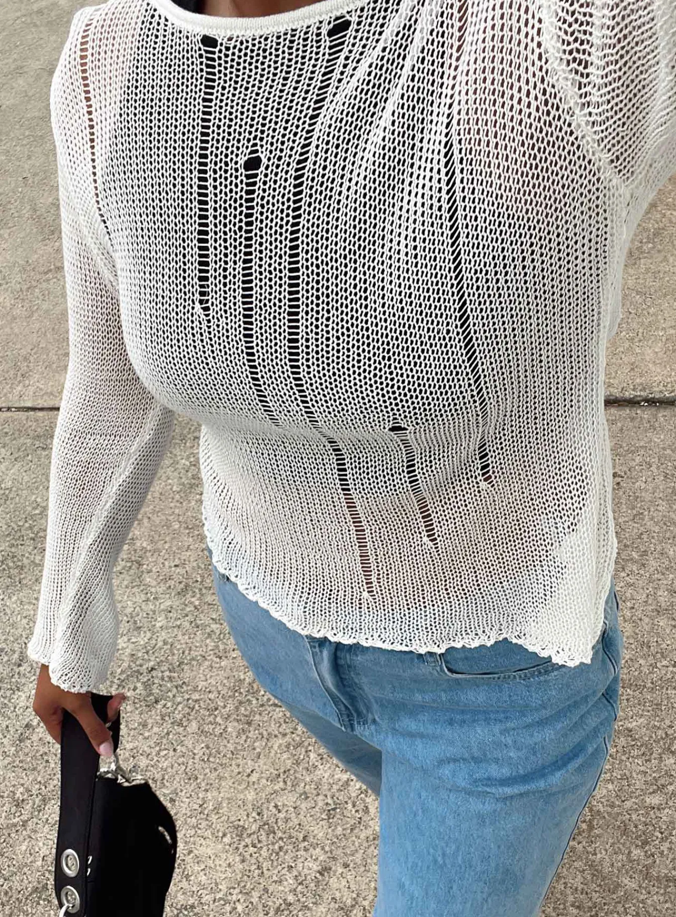 Princess Polly Sweeney Sweater White Online