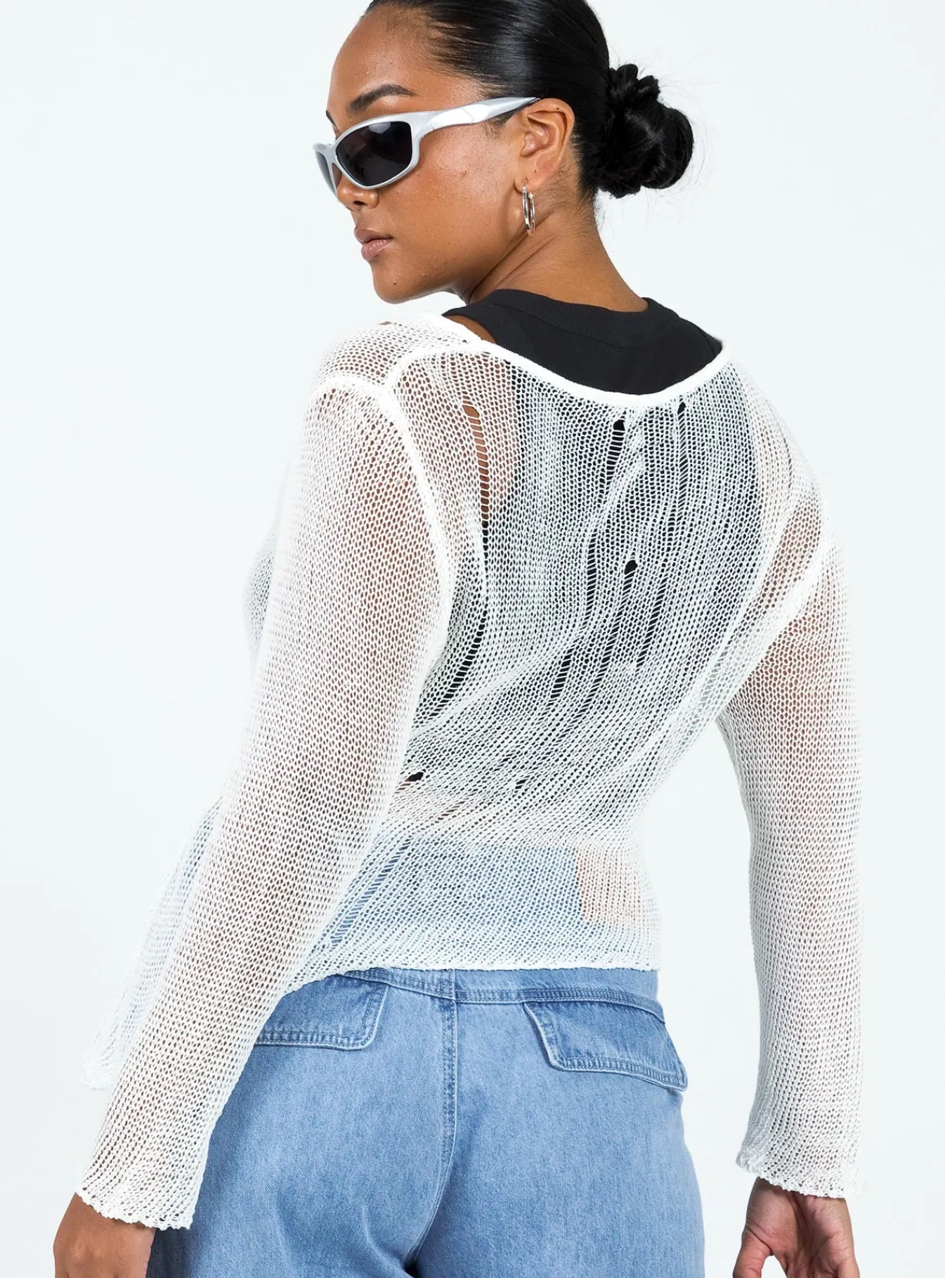 Princess Polly Sweeney Sweater White Online
