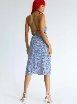 Princess Polly Sweetner Midi Dress Blue Flash Sale
