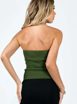 Princess Polly Sycamore Tube Top  Green Discount