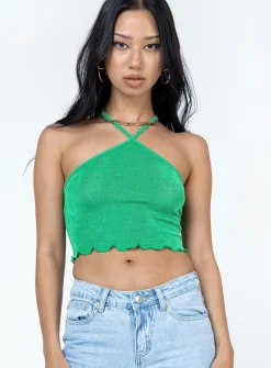 Princess Polly Sylvester Top  Green Best