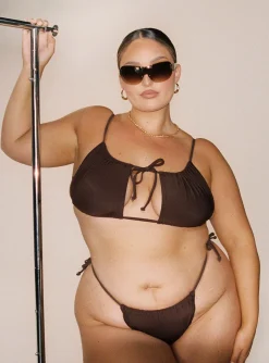 Princess Polly Tahiti Bikini Bottom Chocolatecurve   Brown Sale